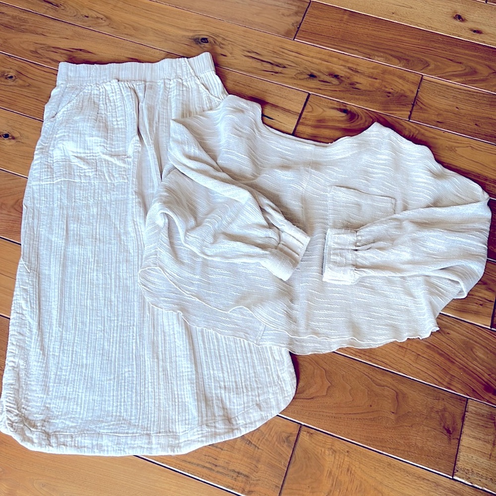 Cute Free People Skirt Set